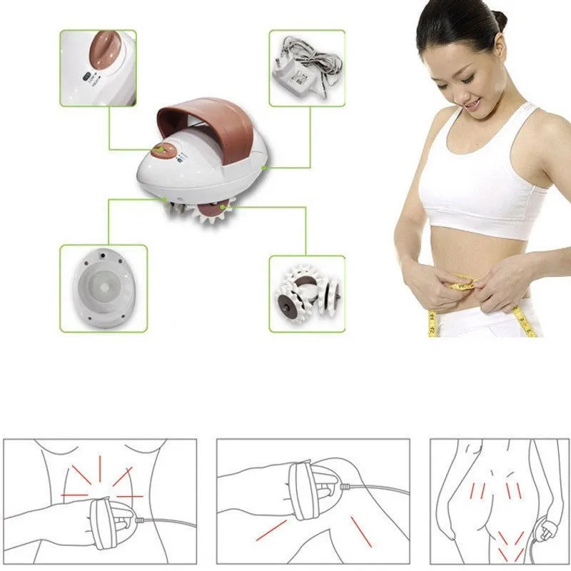 Профессиональный мини электрический 3D массаж с вращением Машина антицеллюлитный для похудения всего тела устройство сжигания жира