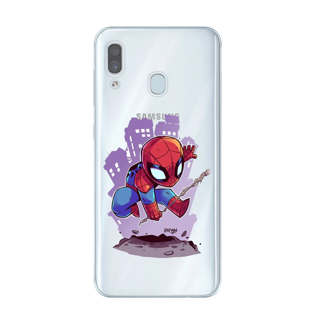 Чехлы для телефонов с супергероями Marvel DC Comics для samsung Galaxy A10, A20, A30, A40, A50, A70, задняя крышка, мягкие ТПУ чехлы, Coque Capa