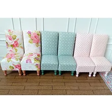 1 шт. 1:6 миниатюрный стул 30 см для куклы, кукольная мебель игрушки kawaii плюшевая кукла мини синий розовый стул для детей детская одежда для девочек, подарки