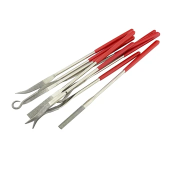 

10 Pcs Diamond Coated Rifler File Set Watch Jewelry Files Tools Assorted Mini Riffler Needle Metal