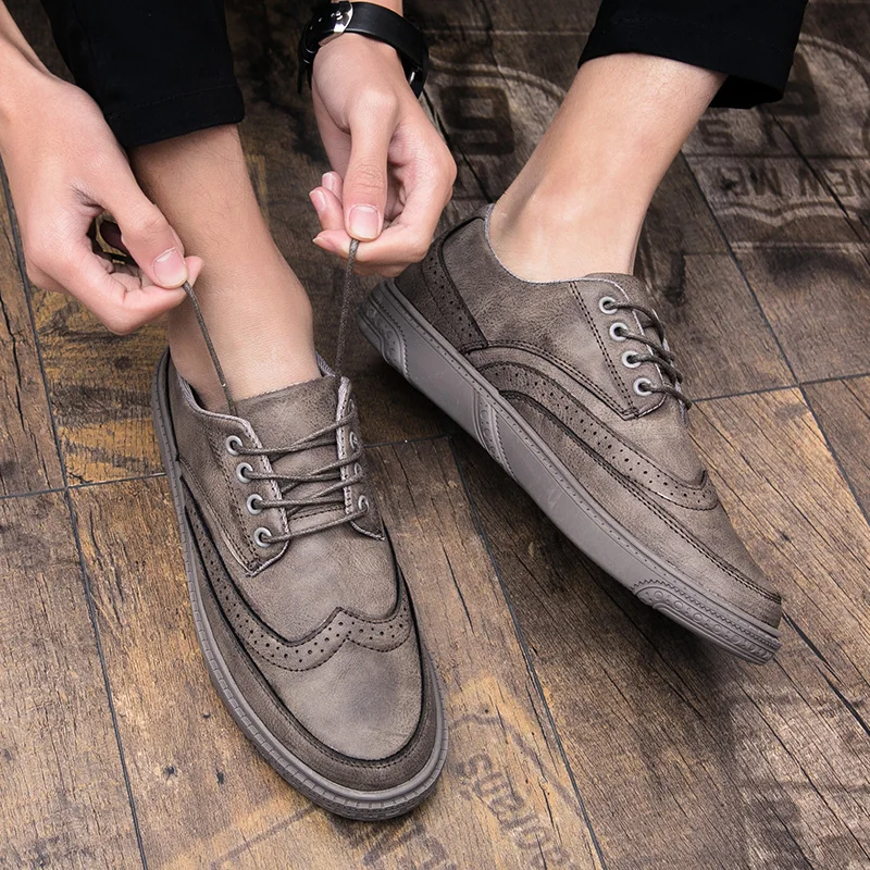 men dress shoes leather brogue oxfords luxury italian brand retro classic male footwear cool designer comfort dress flats for me (27)