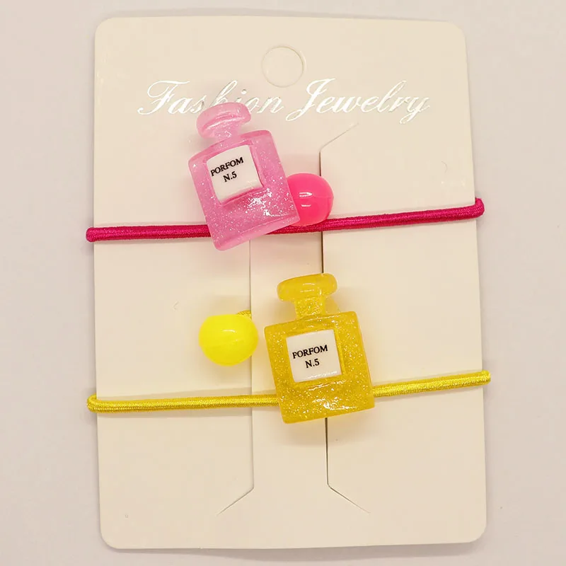 

2PCS Perfume Bottle Children Headwear Elastic Hair Bands Princess Hair Ropes Kids Headdress Girls Hair Accessories Baby Headband