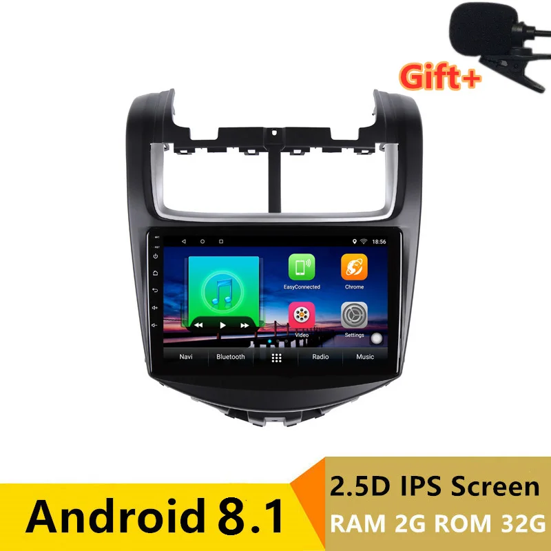 

9" 2+32G 2.5D IPS Android 8.1 Car DVD Multimedia Player GPS for Chevrolet Aveo 2013 2014 2015 audio radio stereo navigation