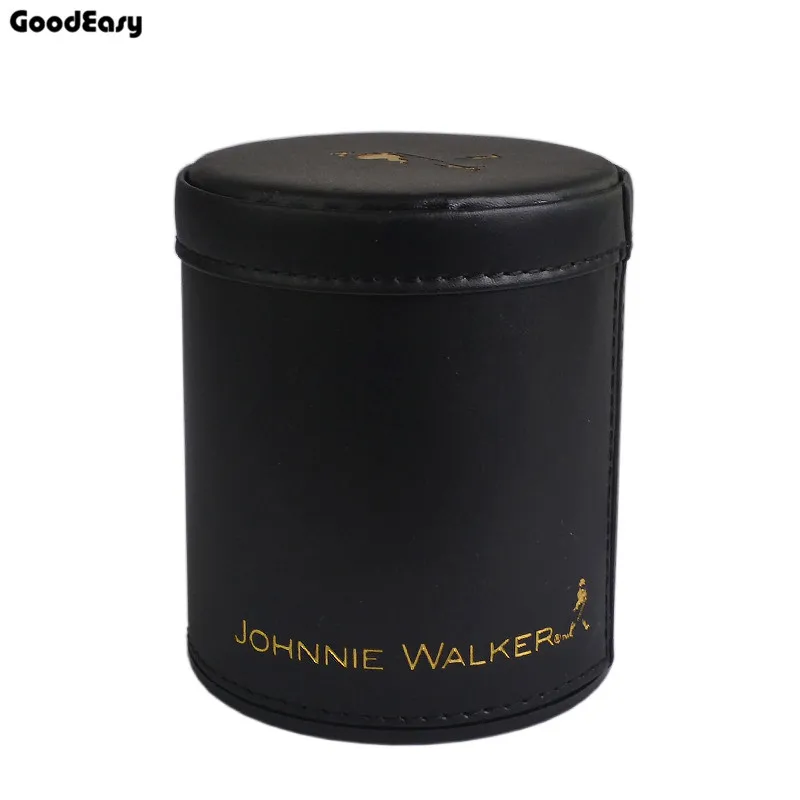 Johnnie Walker кожаный стакан для игральных костей пластиковая с 6 шт. искусственными