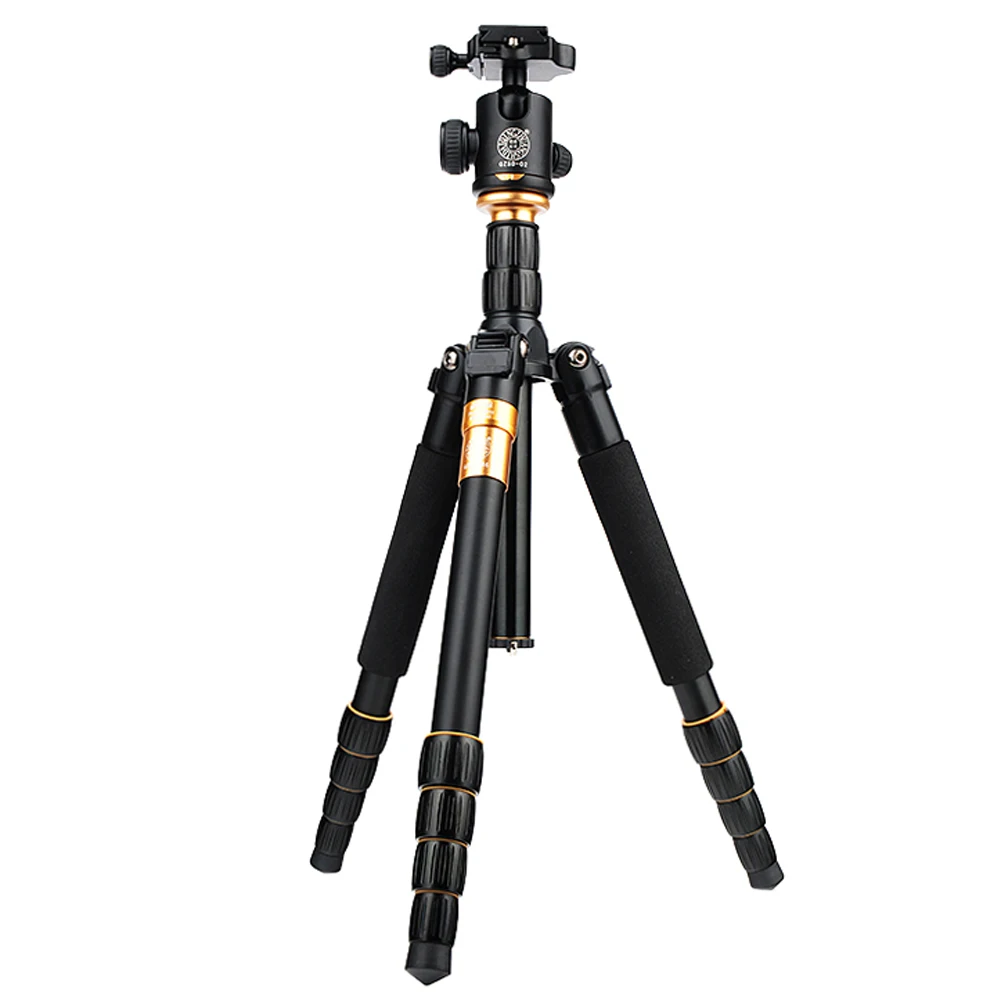 Q666C Professional Carbon Fiber Tripod 5 Length Section Photography