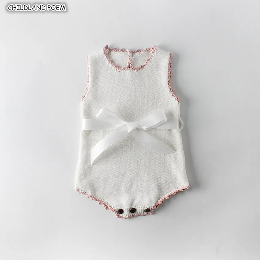 Одежда для новорожденных девочек с бантиками, вязаная одежда для ...