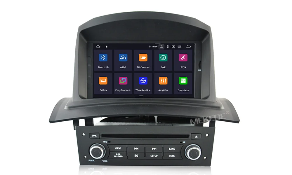 Excellent MEKEDE Android 9.0 Car Multimedia Player For RENAULT Megane Fluence 2002-2008 WIFI GPS Navigation 1 Din Car Radio Stereo DVD SD 9