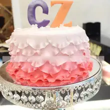 1" Континентальный high закуска лоток свадебный торт счетчик фрукты стеклянный стол