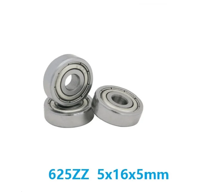10x 625 ZZ Metal Sealed Deep Groove Ball Bearings 5x16x5 mm