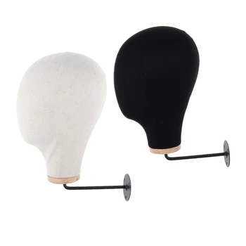 

Perfeclan 2x Wall Mounted Mannequin Head Wig Making Hat Display Model Stand