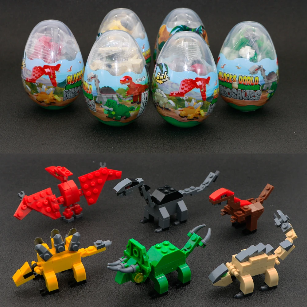 

Dinosaur Toy Jurassic World Park velociraptors Tyrannosaurus Assemble Building Blocks Compatible with LegoINGlys Dinosaurios Egg