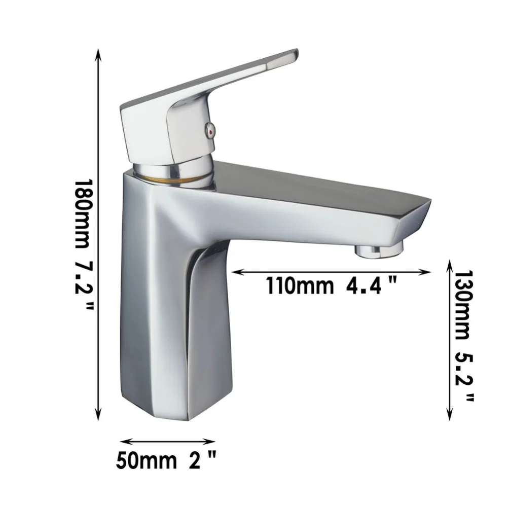 Chrome Bath Kitchen Faucet Spout Vessel Basin Sink Single Handle Deck Mounted Mixer Tap MF 426
