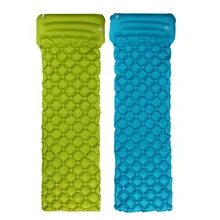 Camping Mat Inflatable Sleeping Pad Moistureproof Air Mattress Cushion Sofa Bed Outdoor Beach Mattress with Pillow