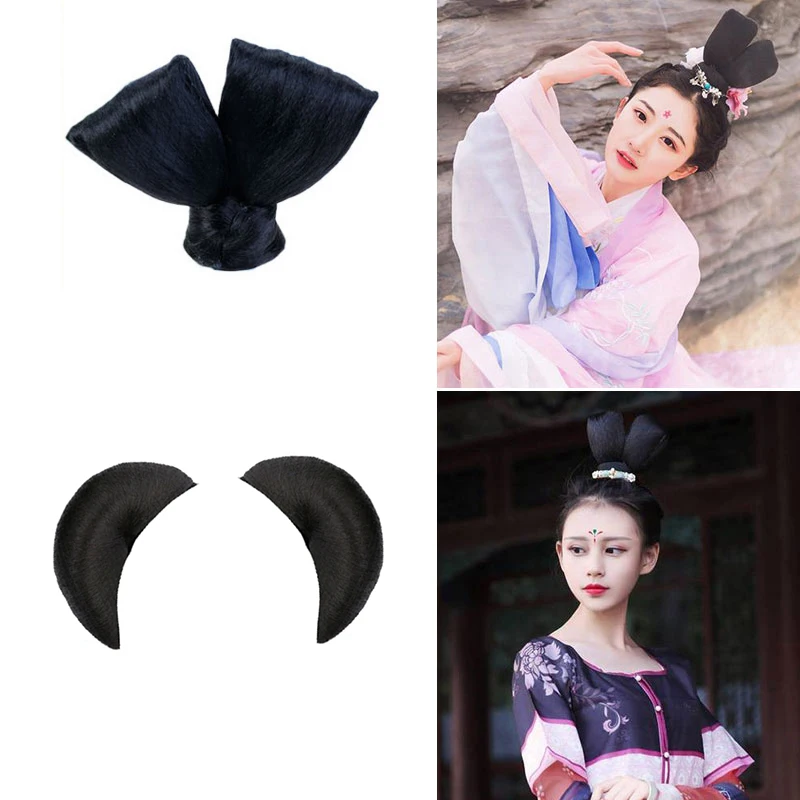 DIFEI Synthetic Chignons Hair Scrunchies Extensions Hair Piece Wrap Ponytail Hair Tail Updo Fake Hair Bun Hairpiece Accessories