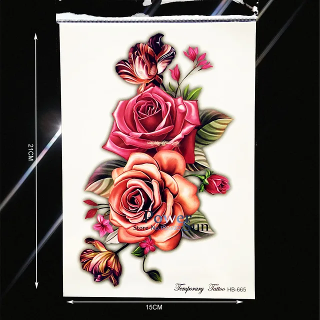 Large Body Arm Painitng Tattoo Big Size Flower Henna Paste PHB-665 Fake Flash Tattoo Wall Sticker Women Makeup Jewelry Sticker Large Body Arm Painitng Tattoo Big Size Flower Henna Paste PHB-665 Fake Flash Tattoo Wall Sticker Women Makeup Jewelry Sticker