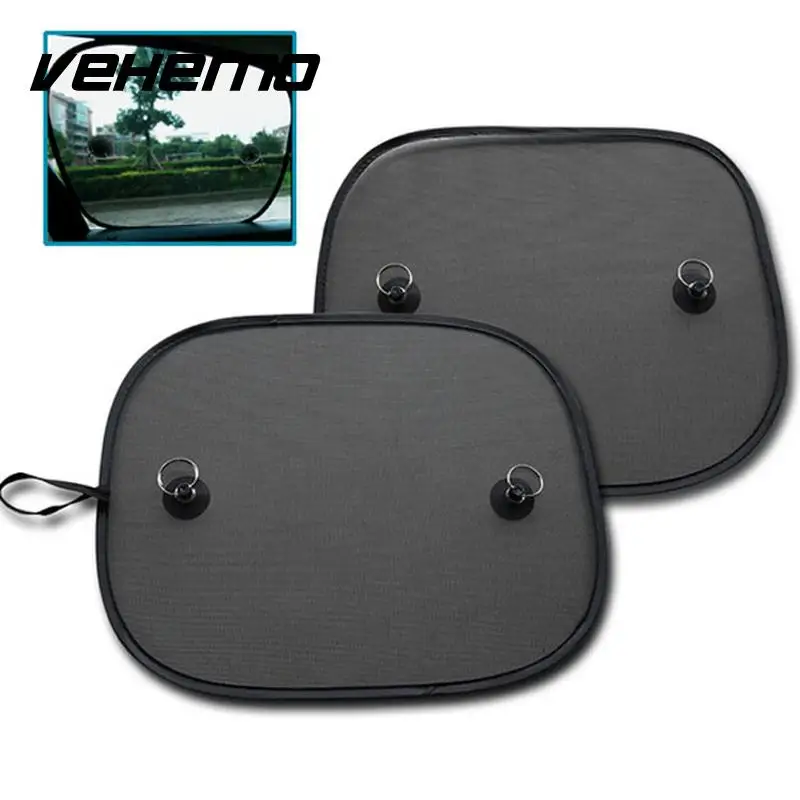 VEHEMO 2PCS 20cm x20cm Windshield Sunshade Shield Car Side Window Solar UV Protection Sun Shade Curtain Interior Accessories VEHEMO 2PCS 20cm x20cm Windshield Sunshade Shield Car Side Window Solar UV Protection Sun Shade Curtain Interior Accessories