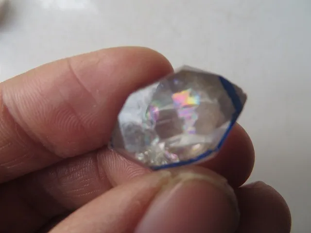 4 шт. AAA супер прозрачный Кварцевый Алмаз херкимера с большими радугами 19,8 г