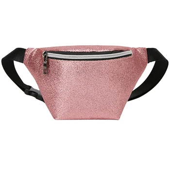 

AOTIAN Women Fanny Pack PU Leather Glitter Belt Bag Chest Pocket Travel Hip Bum Lag lady Small Purse Waist Pack Waistband A20
