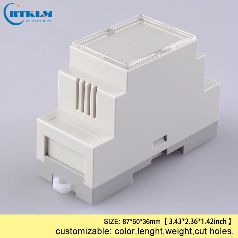 Din rail control box PLC промышленная коробка din-рейка пластиковая коробка diy Распределительная коробка корпус для электроники 87*60*36 мм