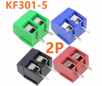 

Free shipping 10 PCS KF301-5.0-2P Pitch 5.0mm KF301-2P Straight Pin PCB 2 Pin 3 Pin Screw Terminal Block Connector