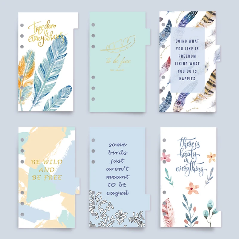 Us 7 27 9 Off Never Feather Series Planner Accessories Notebooks And Journals Index Page Divider For Filofax A6 Cute Gift School Stationery In Us 7 27 9 Off Never Feather Series Planner Accessories Notebooks And Journals Index Page Divider For Filofax A6 Cute Gift School Stationery In