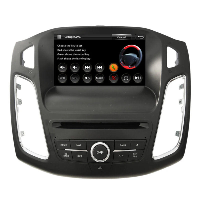 Discount 8" Capacitive Touch Screen Special Car DVD Player GPS Navigation for Ford Focus 2015 2016 OBD2 3G Radio WiFi Ipod Mirror Link 2