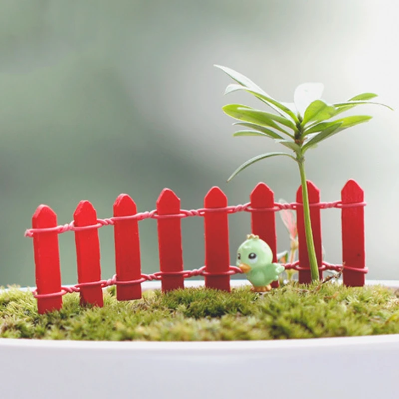 Wood Fence Miniature Fairy Garden Landscape Terrarium Figurine Bonsai DIY Craft Wood Fence Miniature Fairy Garden Landscape Terrarium Figurine Bonsai DIY Craft