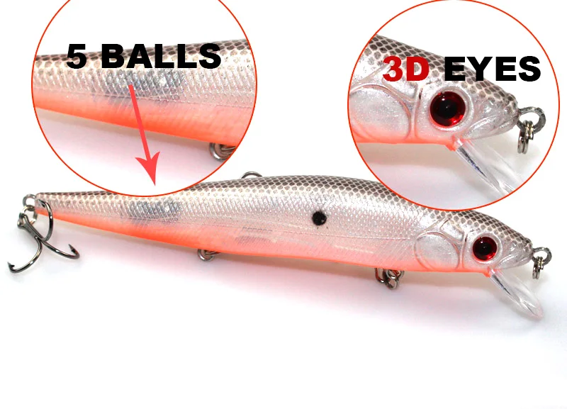 1 unids 14 cm 23g Minnow Señuelos de pesca japonesa iscas artificiais para pesca Crankbait bajo 3D ojos cebo duro pesca WQ251 1 unids 14 cm 23g Minnow Señuelos de pesca japonesa iscas artificiais para pesca Crankbait bajo 3D ojos cebo duro pesca WQ251