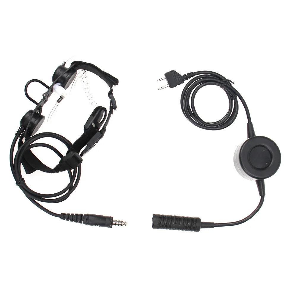 

Creativity Throat Vibration Mic Headphone Headset Earpiece Air Acoustic Tube 2 Pin PPT For Midland Walkie Talkie G6 G7 GXT550