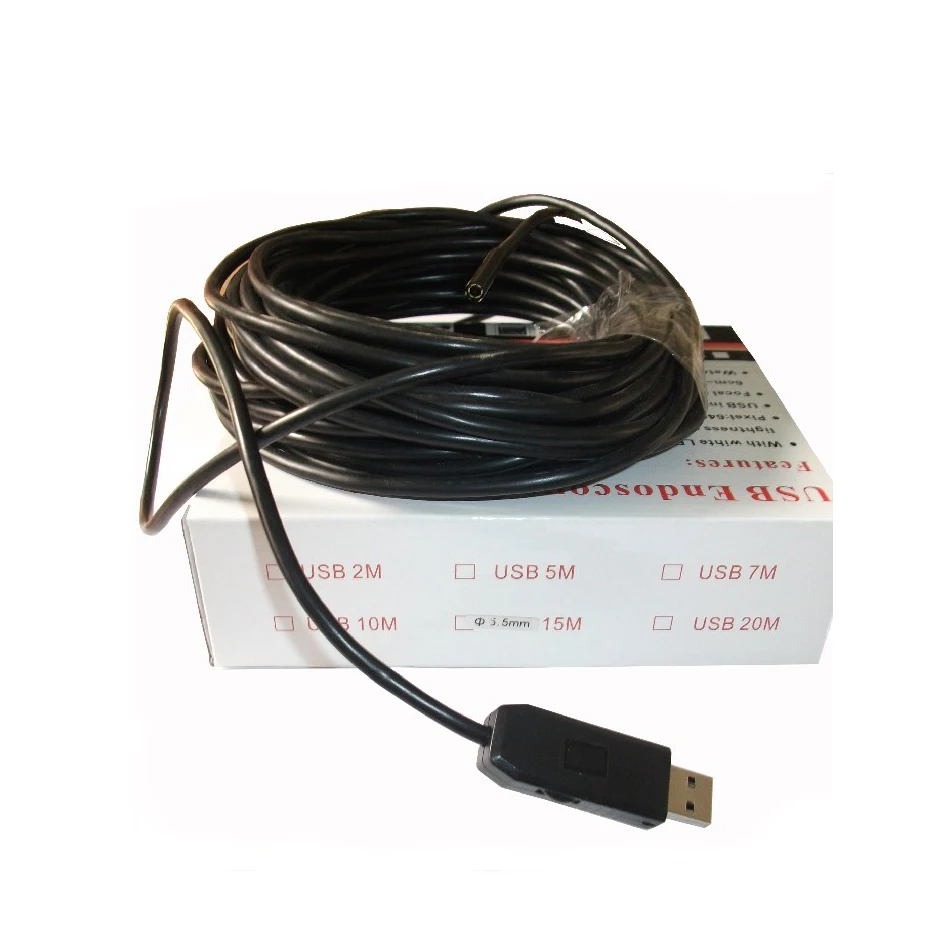 HD 2MP 6LED 9 мм USB эндоскоп инспекции мини камера Водонепроницаемый Бороскоп Змея
