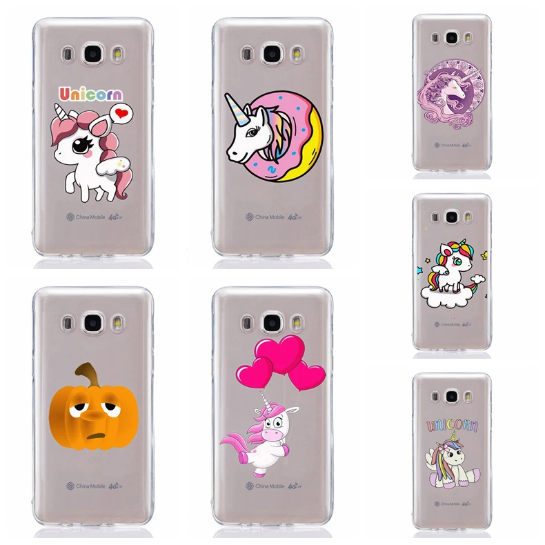 For Samsung Galaxy A3 A5 2016 2017 A300 A320F A510 A520F TPU Colorful Soft Unicorn Painted Desig Cover Case Fundas F321 |