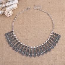 Горячее новое ожерелье ювелирные изделия античное серебро шеи богемное эффектное ожерелье хорошее качество для женское ожерелье с подвеской