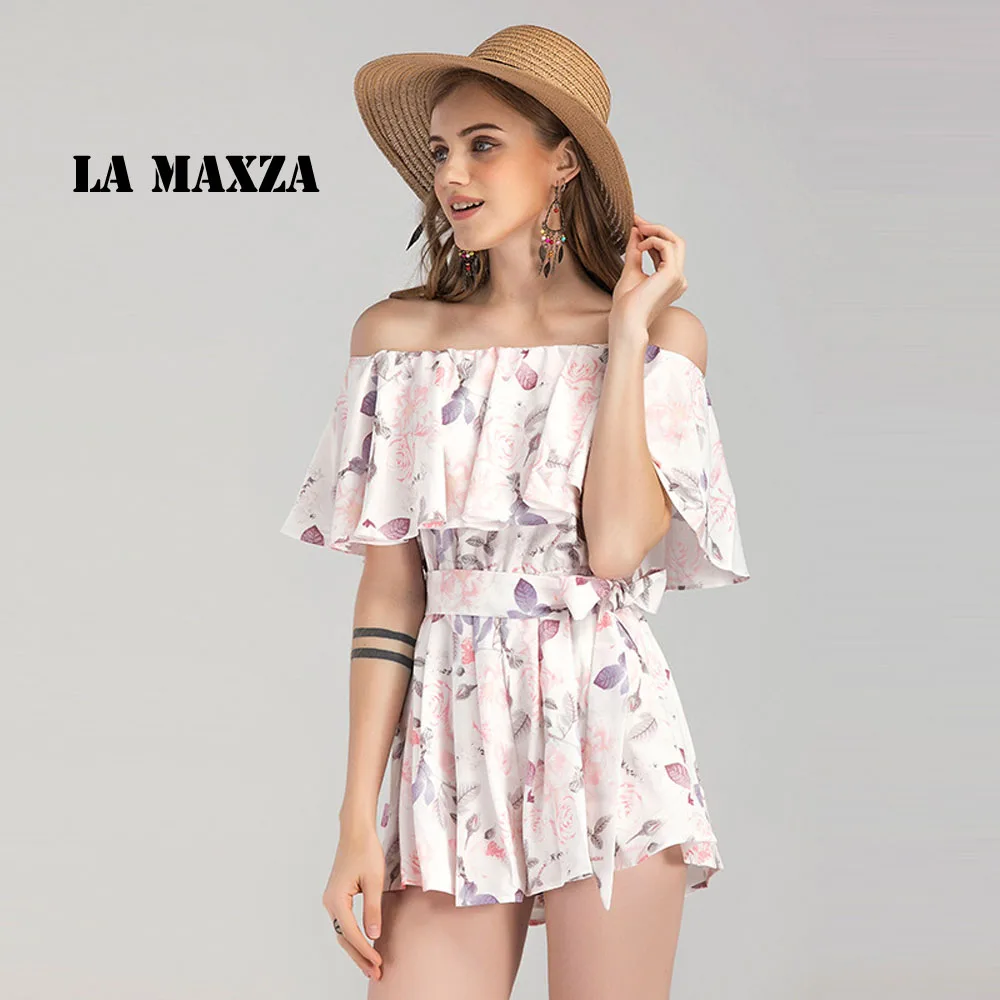 Estampado Floral Shein Monos Cortos Mono Mujer SHEIN VCAY Mono