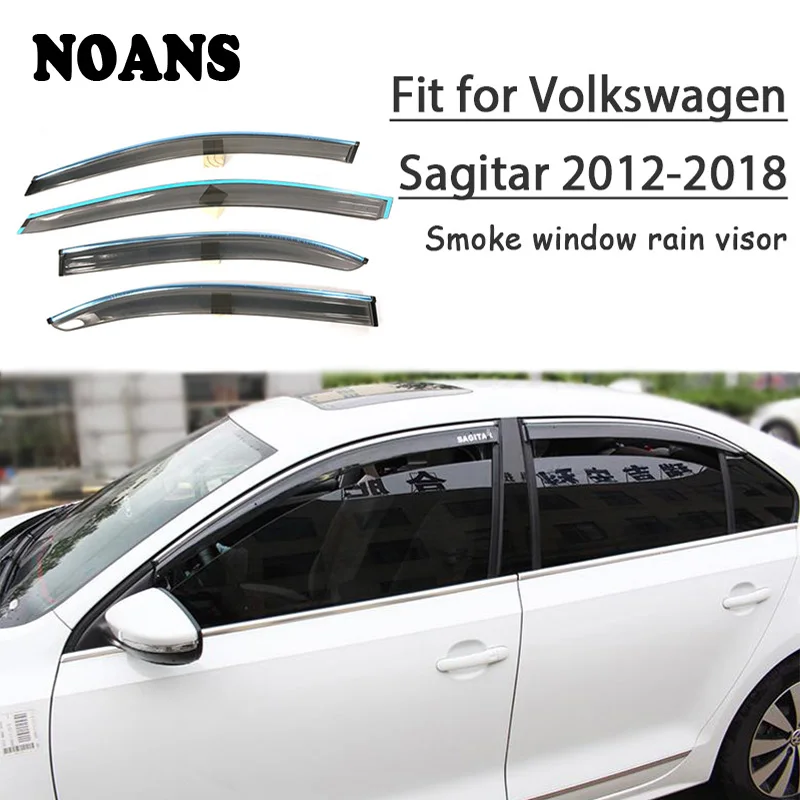 NOANS для VW Sagitar 2018 2017 2016 2015 2014 2013 2012 Автомобиль Аксессуары Укладка ABS Windows Солнце Дождь козырек двери щит отделкой