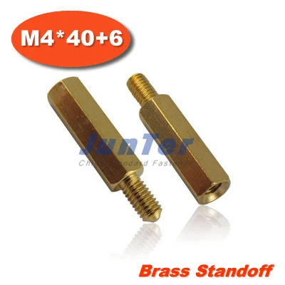 

100pcs/lot Brass Standoff Spacer M4 Male x M4 Female -40mm