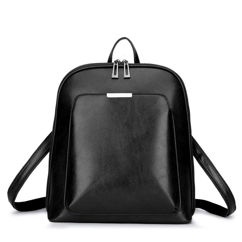 Beibaobao, повседневный рюкзак для девочек-подростков, школьные сумки для книг, опрятные рюкзаки, сумка для книг, Женская дорожная сумка, модная сумка через плечо - Цвет: black backpack