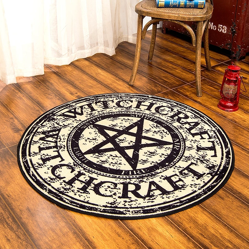 Cigi Большой Мода Геометрическая Круглый Ковры волшебный узор Творческий Ковры Гостиная Кухня Нескользящие Круглый Пол Ковры 2 м x 2 м