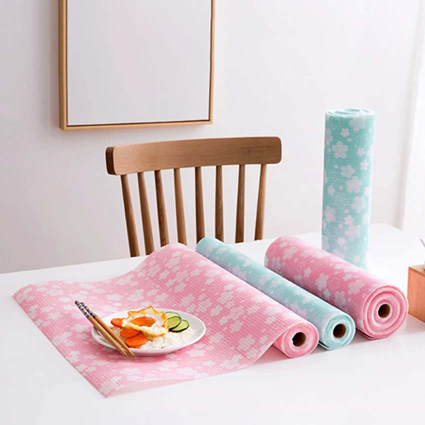 

Sakura Printed Drawer Shelf Liner Kitchen Table Mat Wardrobe Pad Dinning Bowl Placemat Waterproof Mat Moisture proof Papers NEW