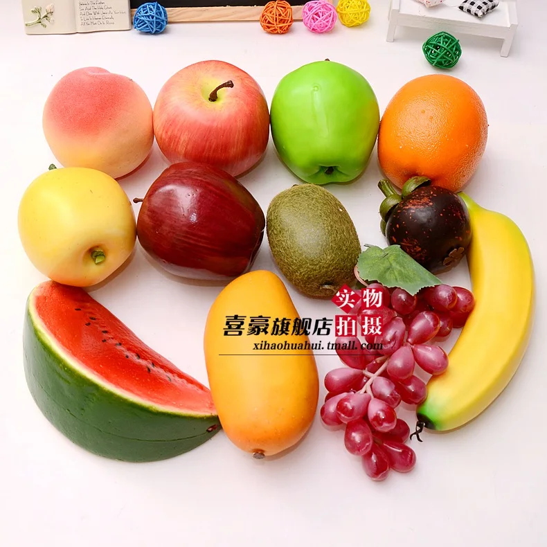 

New Simulation Fruit Props Model Food Simulation Fruit Vegetable Furnishings for Toddlers Toy High Quality Home Artificial Props