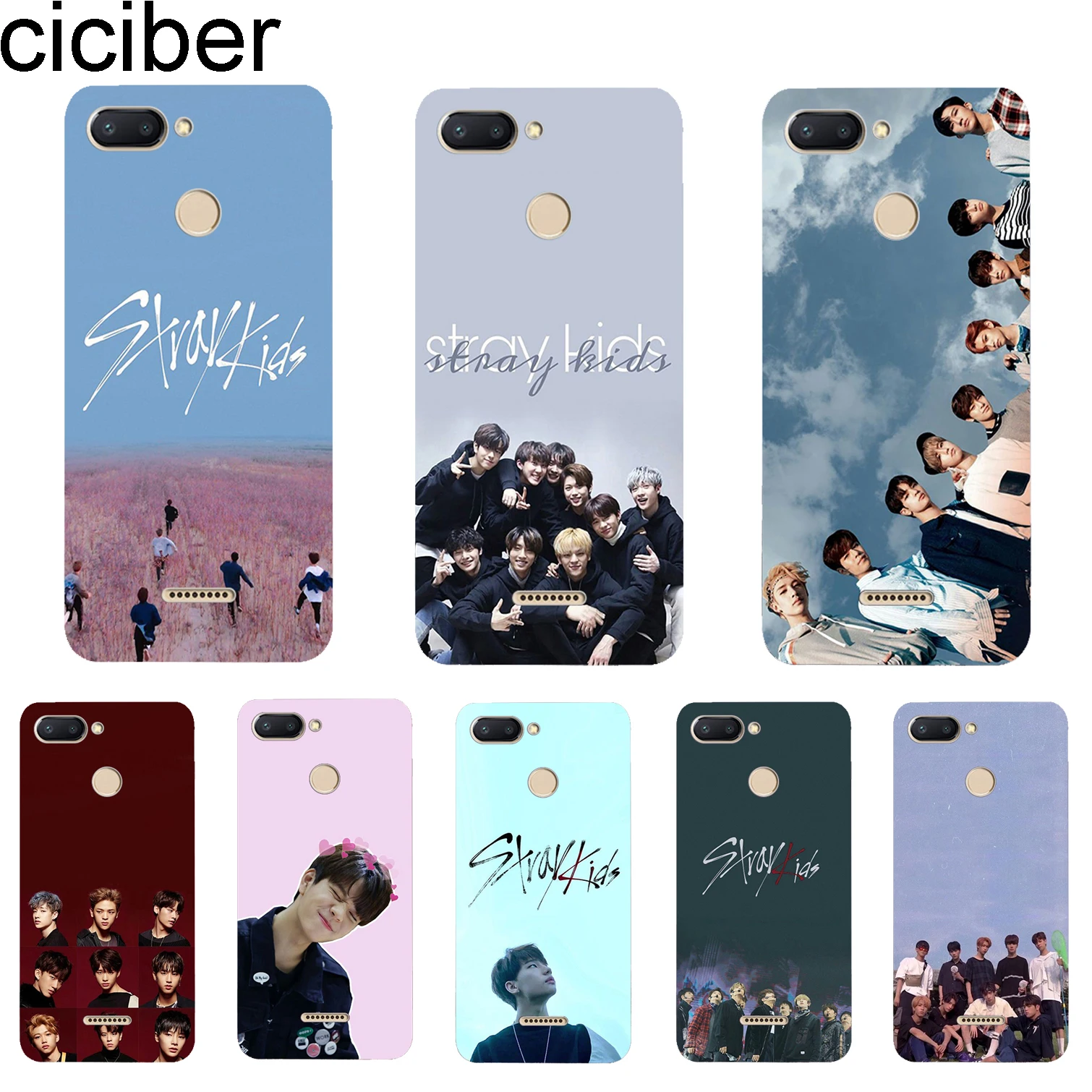 

ciciber Cover For Xiaomi Redmi 6 5 4 3 A X S Plus Pro S2 Phone Cases For Redmi Note 7 6 5 4 3 X A Pro Soft TPU Stray Kids k-pop