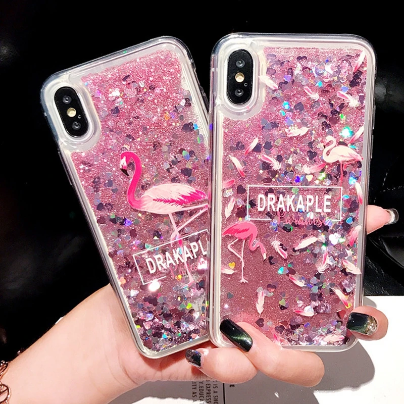 

Flamingo Quicksand Case For Huawei Mate 20 Pro Lite X 20X Silicon TPU Liquid Mate 20X Case For Huawei Mate 20 Lite Glitter Cover