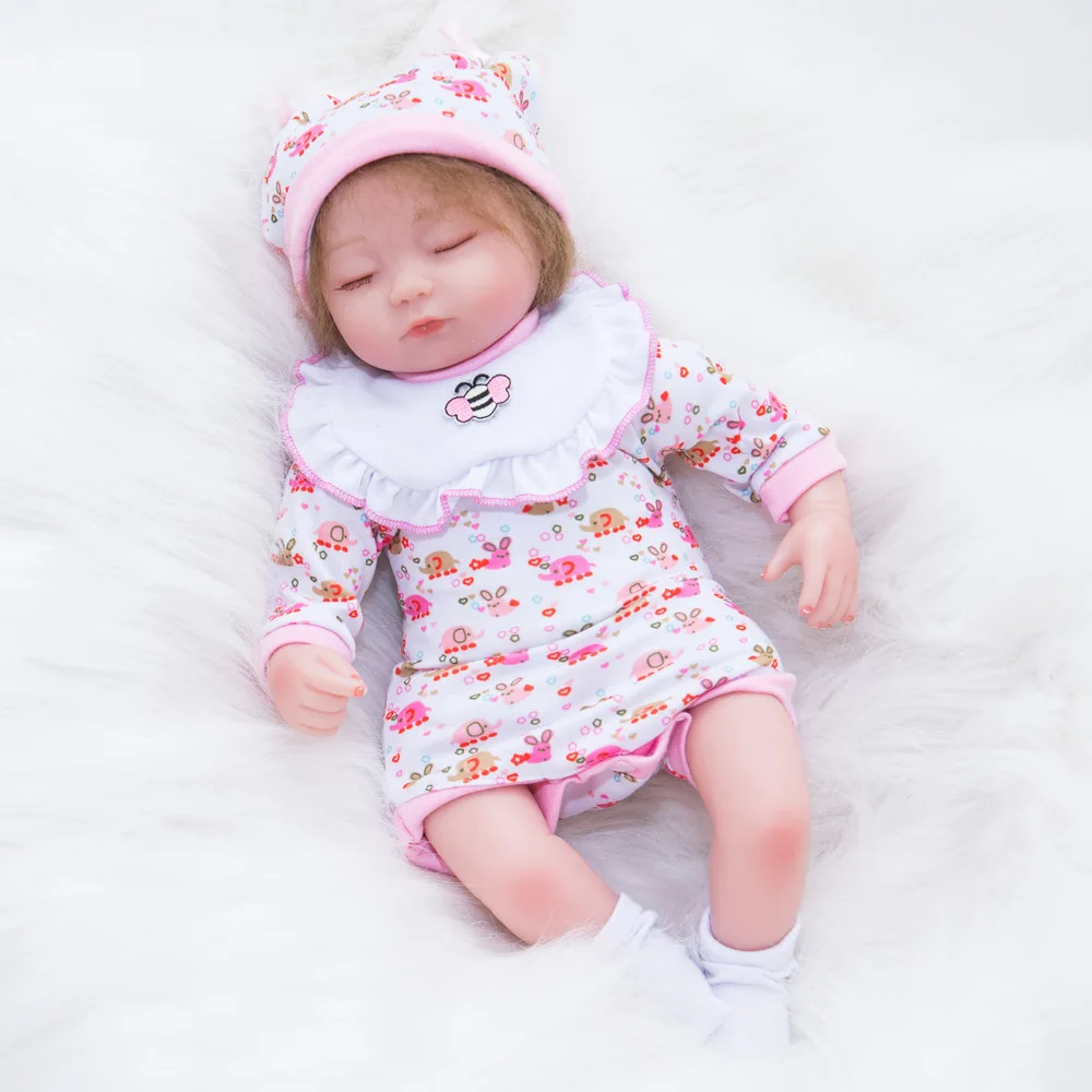 Кукла Bebes Reborn 45 см мягкие силиконовые куклы для новорожденных Com Corpo De Silicone Menina