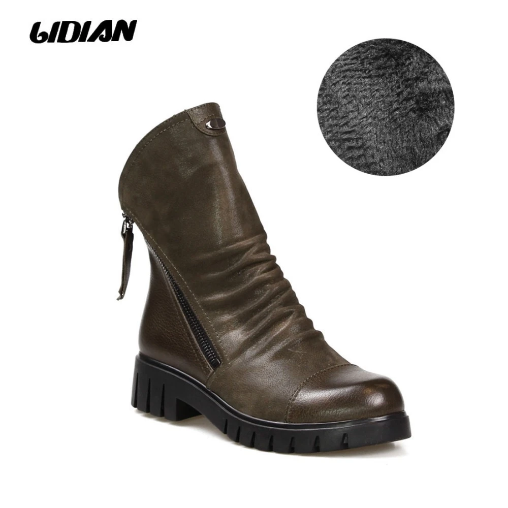 olive green flat boots