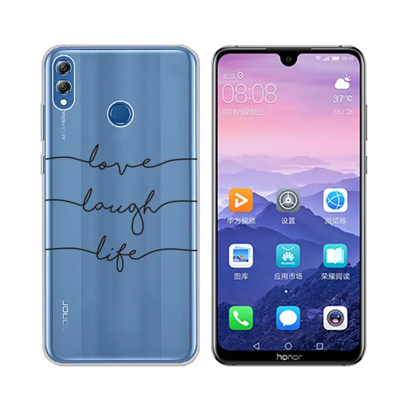 Arvin Silicone Fundas for Huawei Honor 8X Soft TPU Case for Huawei Honor 6X 4X 4A 5X V8 8 5C Painted Cover for Honor 8X Max Case (18)