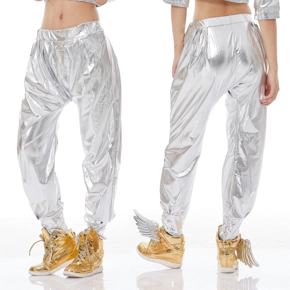 baggy silver pants