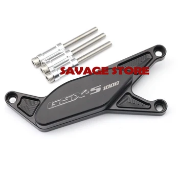 

Motorcycle Frame Slider Engine Stator Case Cover Protector Slider with logo GSX-S1000 For SUZUKI GSX-S 1000 GSX-S 1000F Black