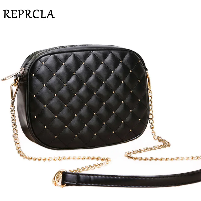 Hot Sale Women Messenger Bags Brand Designer Shoulder Bags Rivet Chain Strap Crossbody Bags For ...