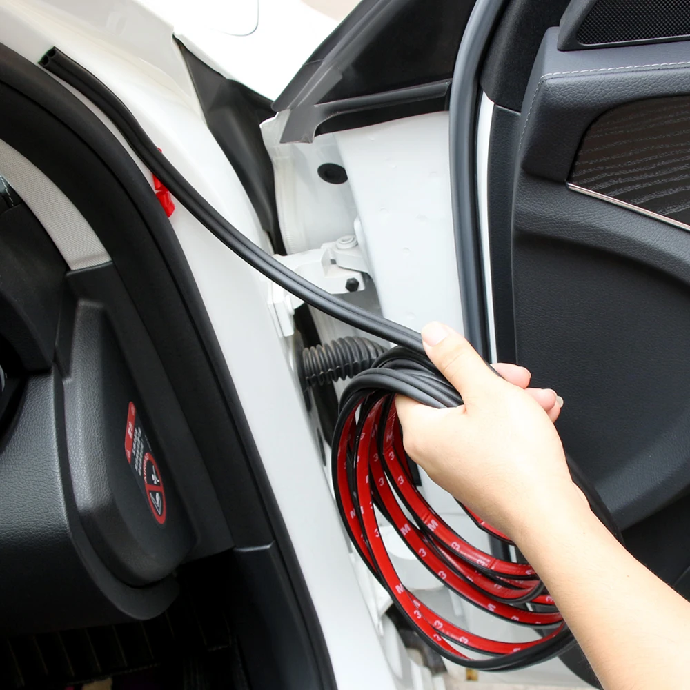 

5M Rubber Car Door Seal Strip Sound Insulation For Seat Leon Ibiza Renault Duster Megane 2 Logan Captur Clio Mazda 3 6 CX-5