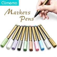Climemo 1 шт. металл цвет книги по искусству маркеры Рисование ручка s и ремесла поставки ручки канцелярские для черн