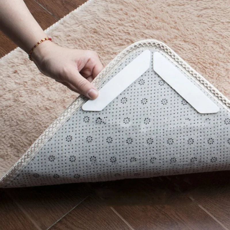 cheap Household Mattress Patch Blanket Sticker Grip Skid Carpet Pad Rug Non slip Patch Grippers Reusable Washable Useful Creative Mat